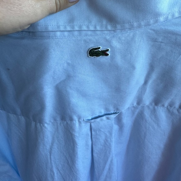 Lacoste NWT Classic Men's Blue Button Down - Oversized Alligator Sz 3XL - Picture 4 of 7
